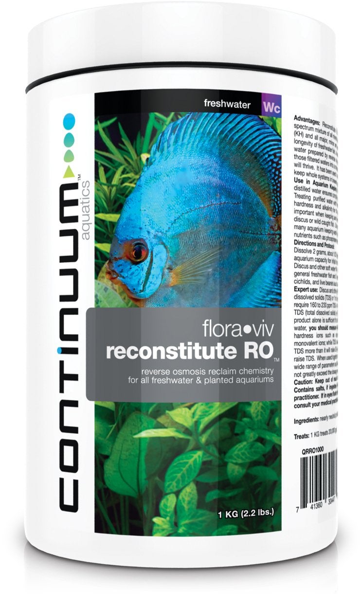 Continuum Aquatics Flora Viv Reconstitute RO â€“ Reverse Osmosis Mineral Ion Supplement for Freshwater and Planted Aquariums - Image 1